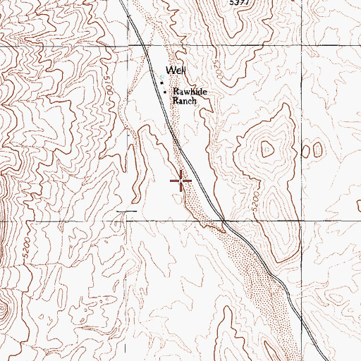 Topographic Map of Finger Rock Station (historical), NV