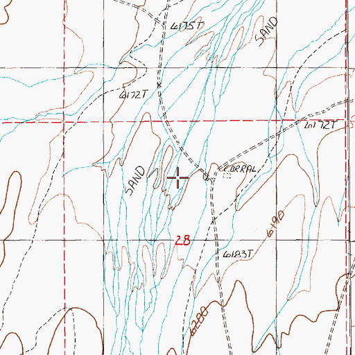 Topographic Map of Deep Hole Well, NV