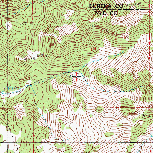 Topographic Map of Segura Spring Number Eight, NV