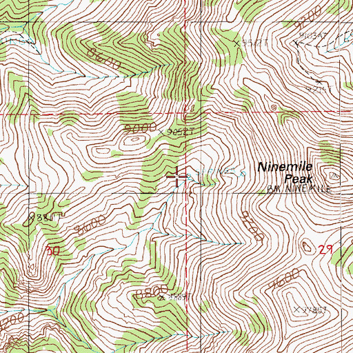 Topographic Map of Segura Spring Number Seven, NV