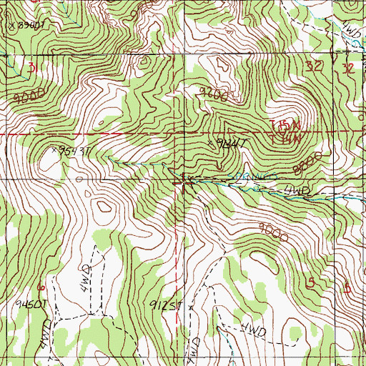 Topographic Map of Quaker Spring, NV