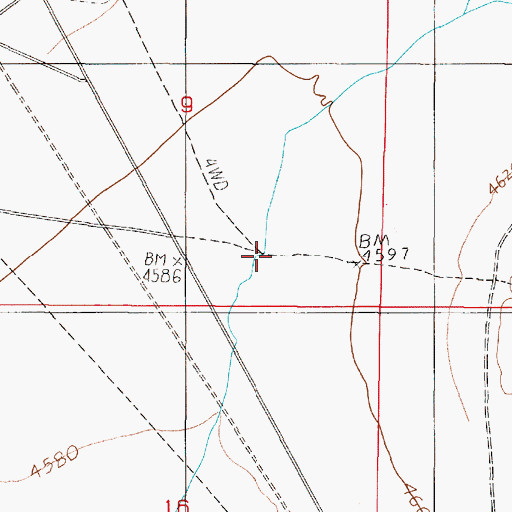 Topographic Map of Deep Well Station, NV