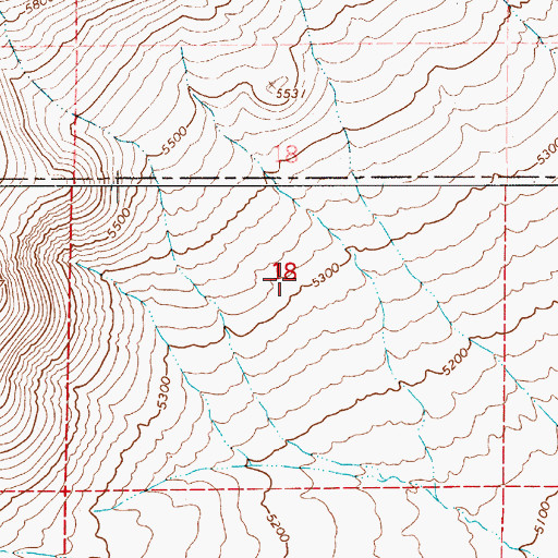 Topographic Map of Izzenhood Well Number Sixteen, NV