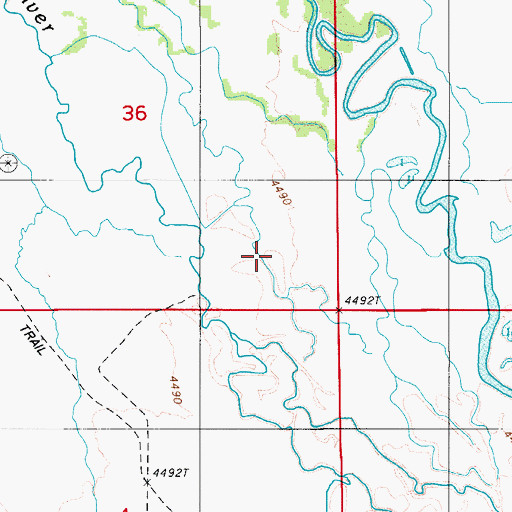 Topographic Map of Slaughterhouse Field, NV