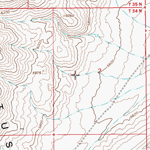 Topographic Map of Richmond (historical), NV