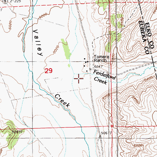 Topographic Map of Raines (historical), NV