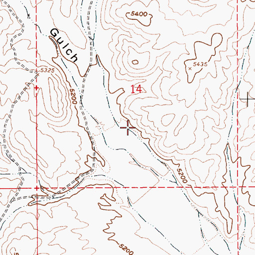 Topographic Map of North West Shoshone Indian Reservation (historical), NV