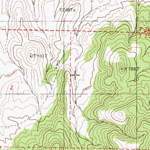 Topographic Map of Hot Spring, NV