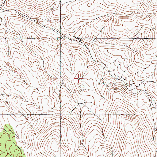 Topographic Map of Watt Spring Number Three, NV