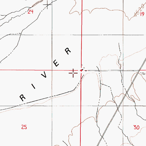 Topographic Map of Chiara Ranch, NV