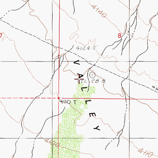 Topographic Map of Phelps Creek, NV