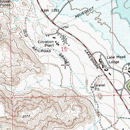 Topographic Map of Crowe (historical), NV