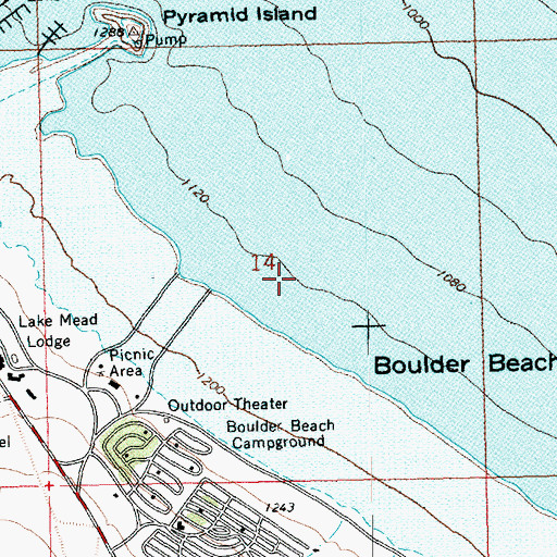Topographic Map of Gravel Plant (historical), NV