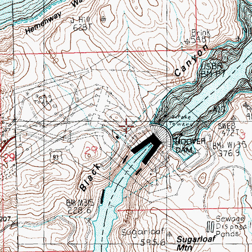 Topographic Map of Himix (historical), NV