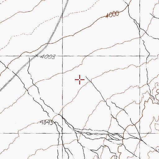 Topographic Map of Black Canyon, NV