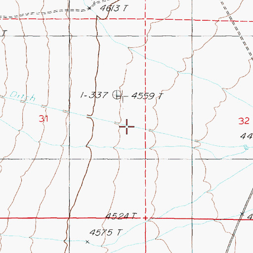 Topographic Map of Bloody Canyon, NV
