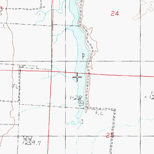 Topographic Map of Bottle Creek, NV