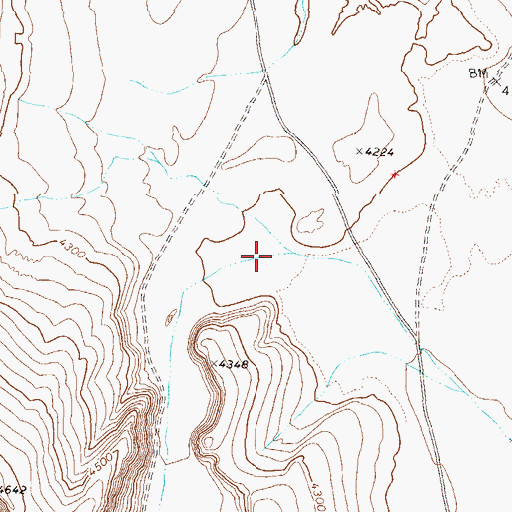 Topographic Map of Box Canyon, NV