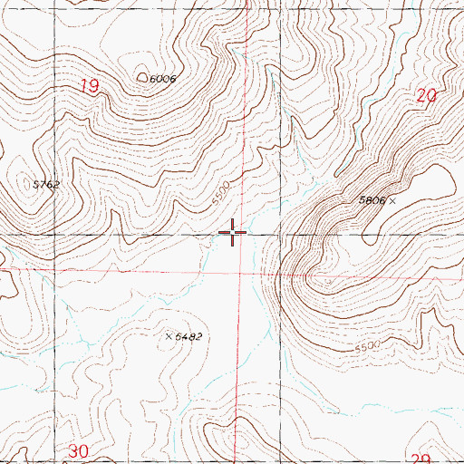 Topographic Map of Grass Valley Creek, NV
