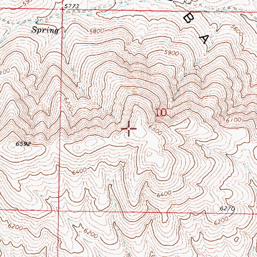 Topographic Map of Majuba Mountains, NV