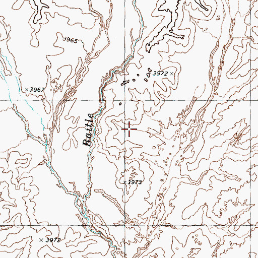 Topographic Map of Paiute Creek, NV
