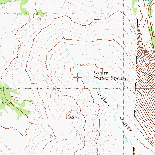 Topographic Map of Upper Indian Springs, NV