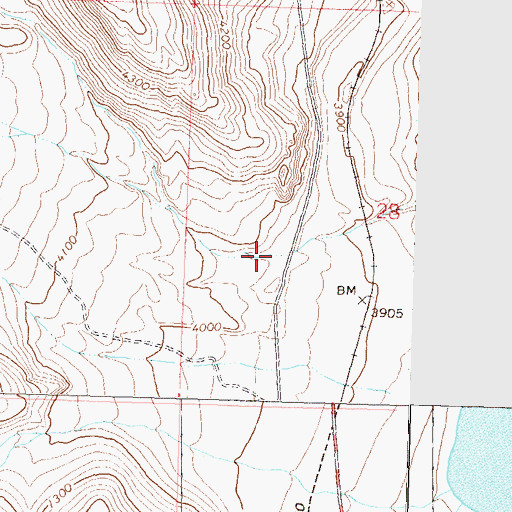 Topographic Map of Water Hole Canyon, NV