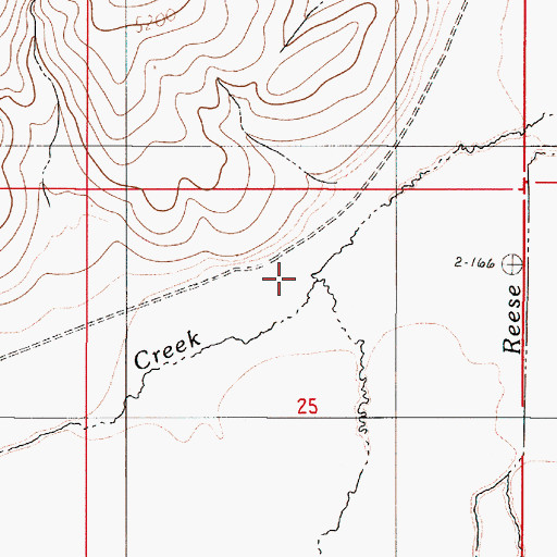 Topographic Map of Antelope Valley, NV