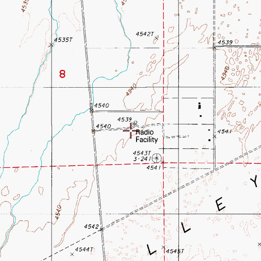 Topographic Map of Battle Mountain Radio Range Station, NV