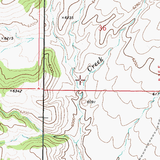 Topographic Map of Bench Creek Canyon, NV