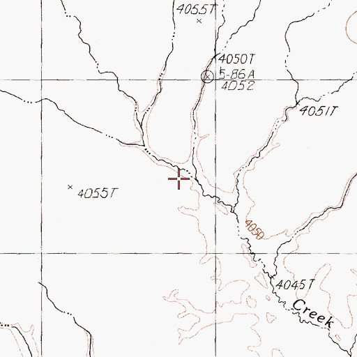 Topographic Map of Big Creek, NV