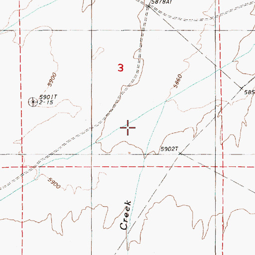 Topographic Map of Birch Creek, NV