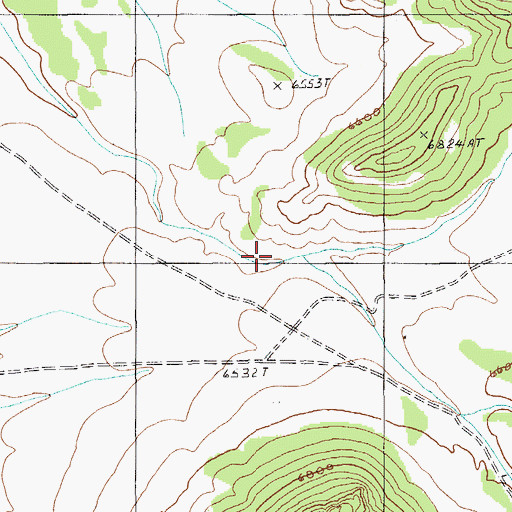 Topographic Map of Browns Canyon, NV