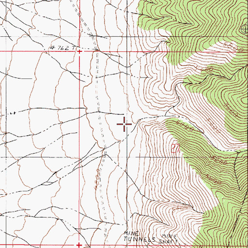 Topographic Map of Butcher Canyon, NV