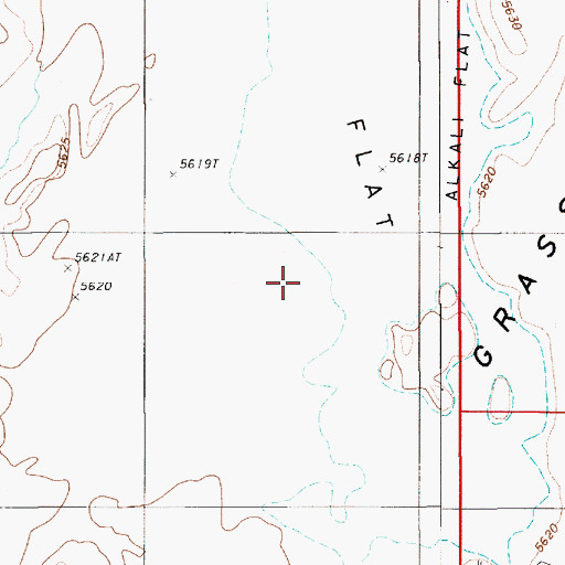 Topographic Map of Callaghan Creek, NV
