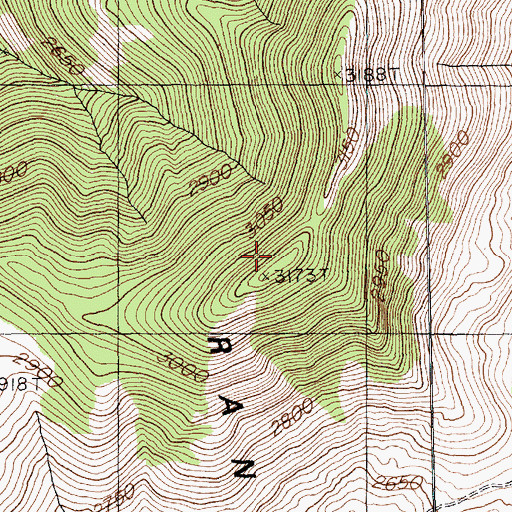 Topographic Map of Cherry Creek Range, NV