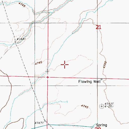 Topographic Map of Cooks Creek, NV