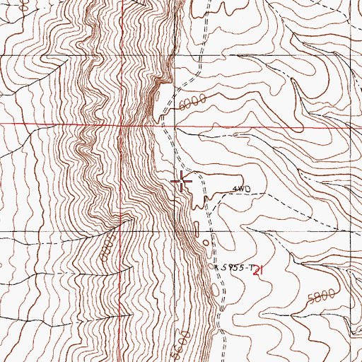 Topographic Map of Double H Mountains, NV
