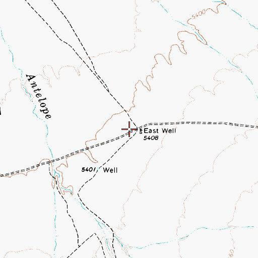 Topographic Map of East Well, NV