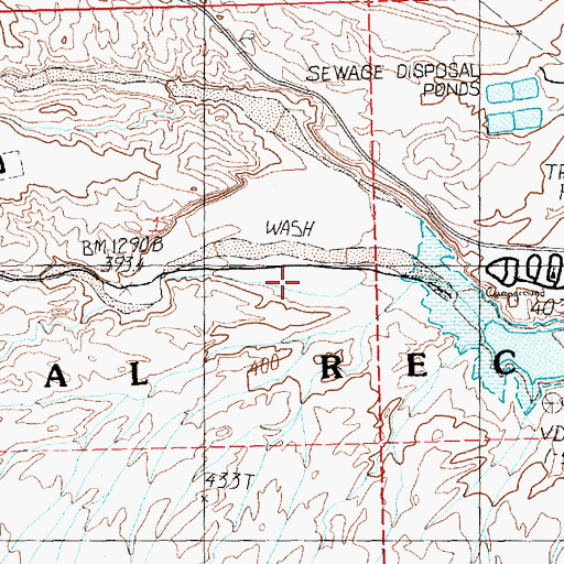 Topographic Map of Echo Wash, NV