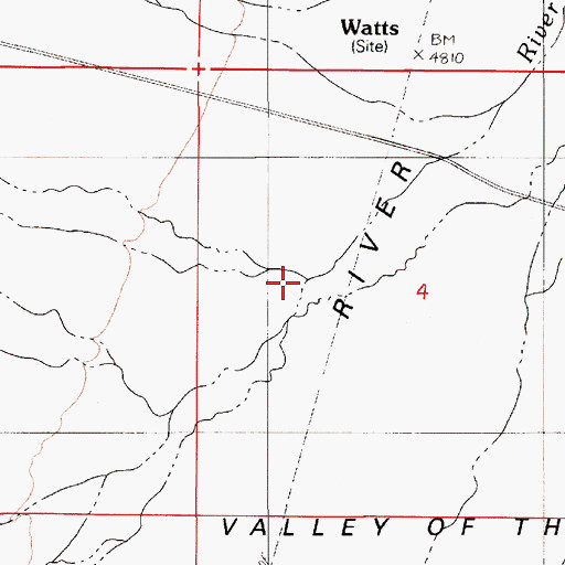 Topographic Map of Fish Creek, NV