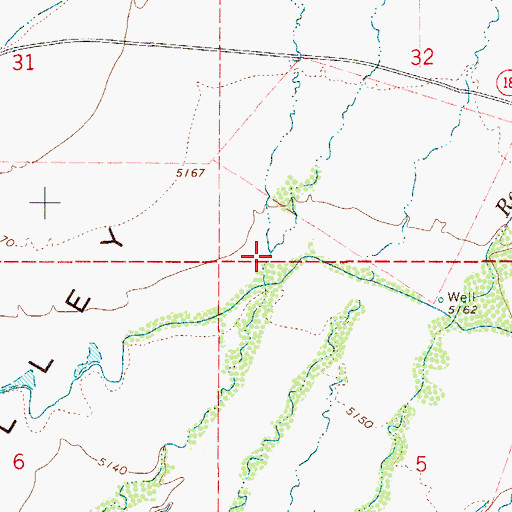 Topographic Map of Frazer Creek, NV