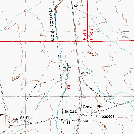 Topographic Map of Frazier Creek, NV