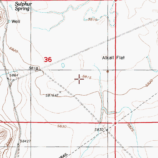 Topographic Map of Garden Pass Creek, NV