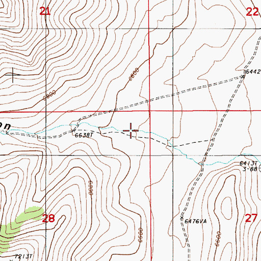 Topographic Map of Grubbs Canyon, NV