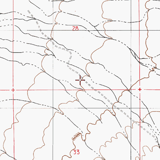 Topographic Map of Harry Canyon, NV