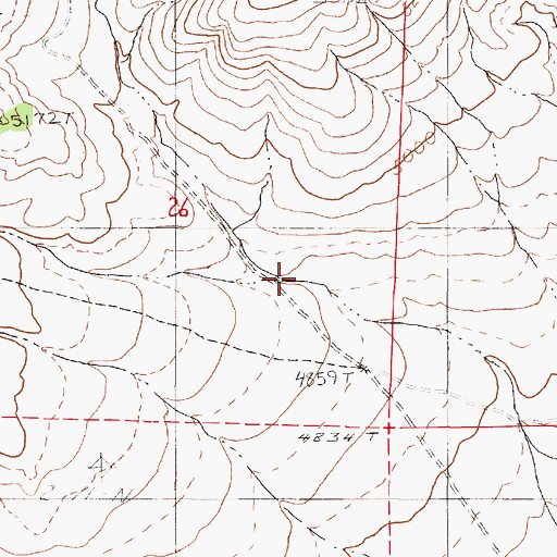 Topographic Map of Home Creek, NV