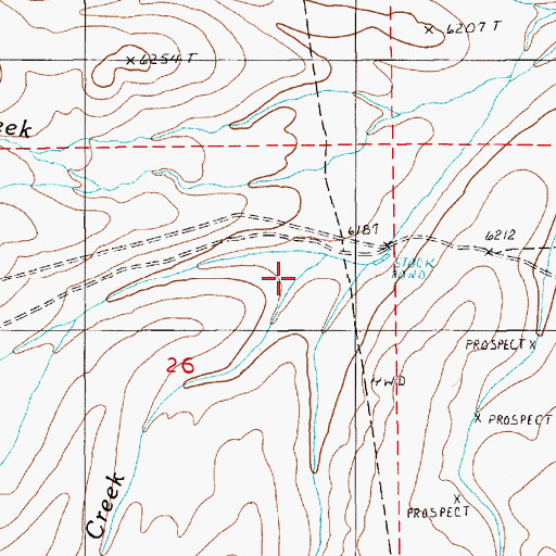Topographic Map of Hot Spring Wash, NV