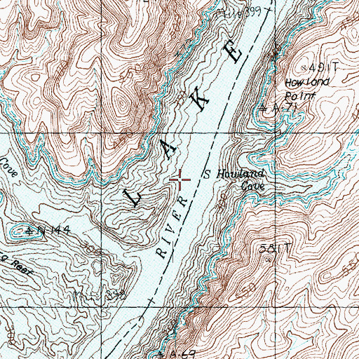 Topographic Map of Iceberg Canyon, NV