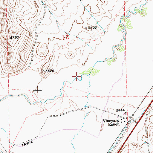 Topographic Map of Jakes Creek, NV